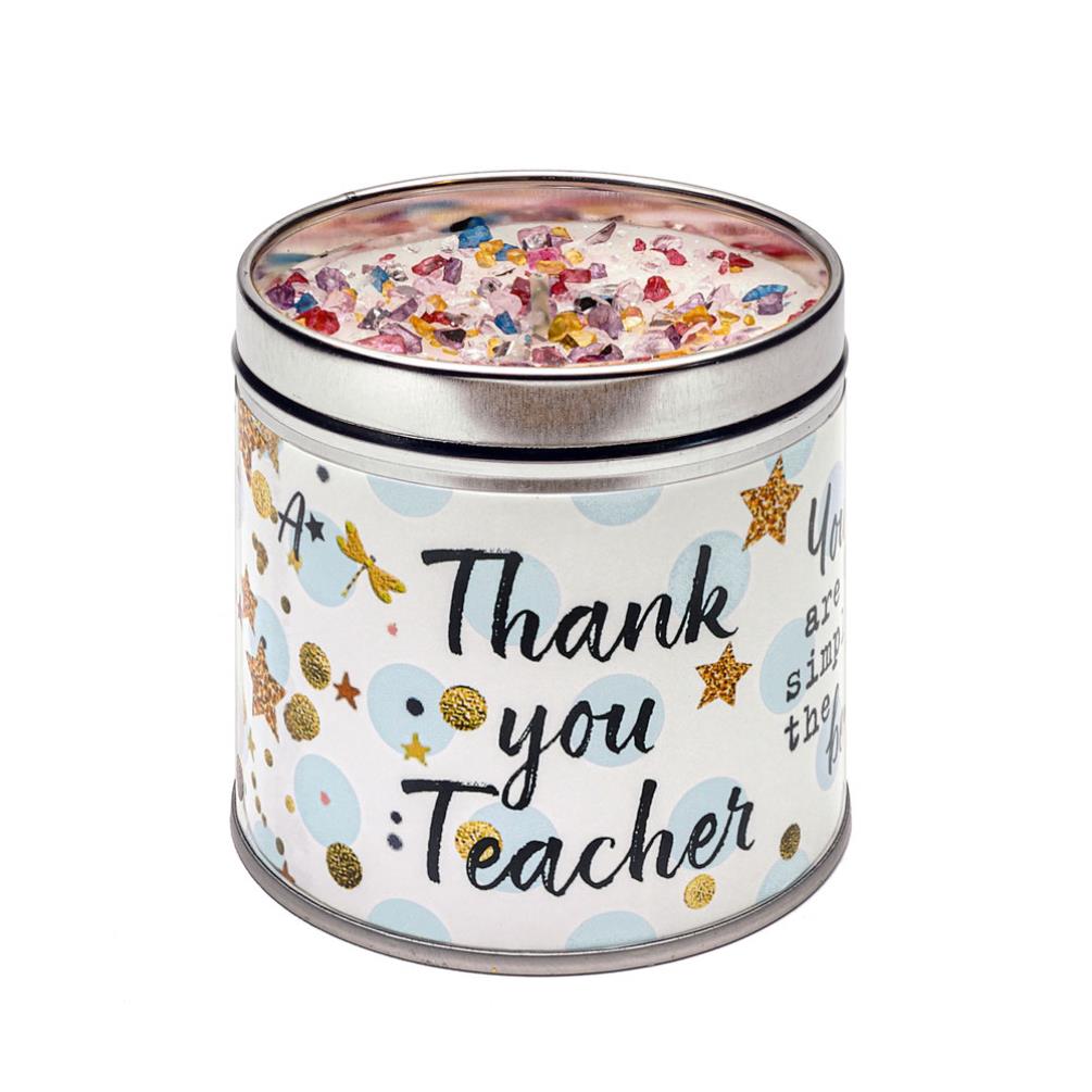 Best Kept Secrets Thank You Teacher Tin Candle £8.99